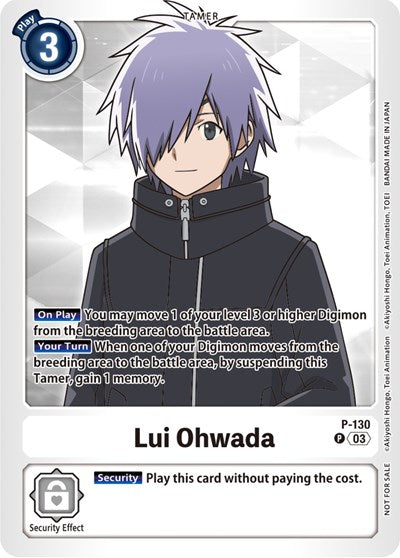 Lui Ohwada P-130 (NYCC 2023 Demo Deck) (Digimon Promotion Cards) Near Mint