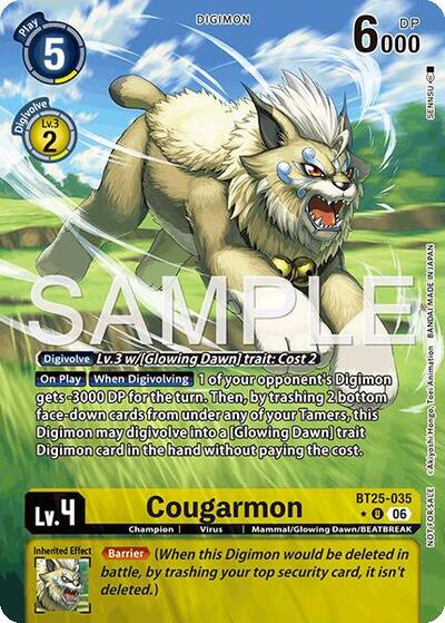 Cougarmon (Full Art) (Dual Revolution Booster) Near Mint Foil