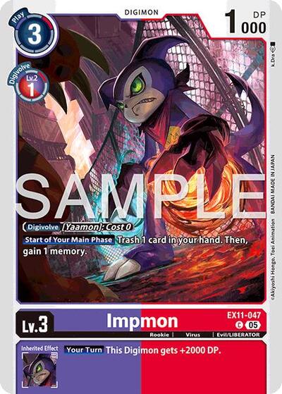 Impmon (Dawn of Liberator) Near Mint - Nick Nack's Full Frontal Attack
