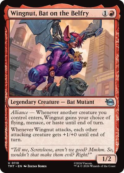 Wingnut, Bat on the Belfry (Teenage Mutant Ninja Turtles) Near Mint Foil