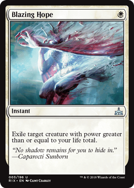 Blazing Hope (Rivals of Ixalan) Near Mint - Nick Nack's Full Frontal Attack