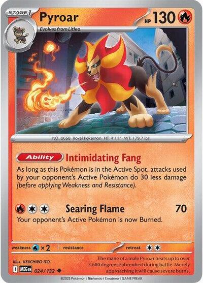 Pyroar (ME01: Mega Evolution) Near Mint - Nick Nack's Full Frontal Attack