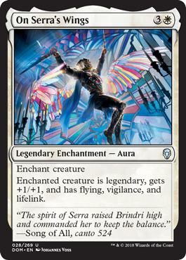 On Serra's Wings (Dominaria) Near Mint - Nick Nack's Full Frontal Attack