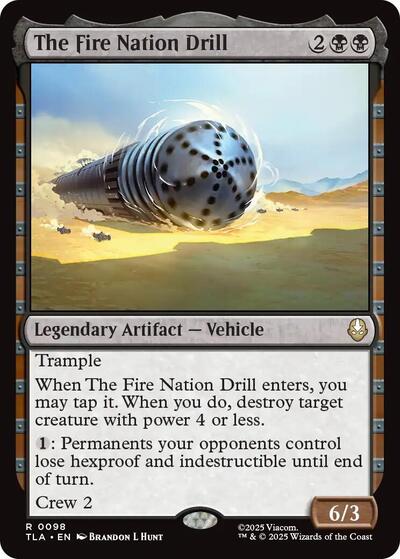 The Fire Nation Drill (Avatar: The Last Airbender) Near Mint Foil - Nick Nack's Full Frontal Attack