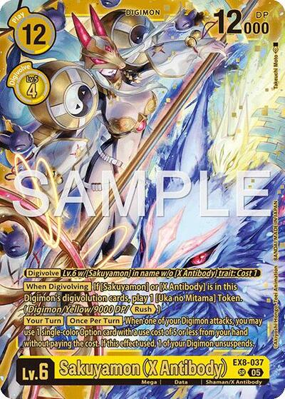 Sakuyamon (X Antibody) (Alternate Art) (Starter Deck 22: Amethyst Mandala Advanced Deck Set) Near Mint Foil - Nick Nack's Full Frontal Attack