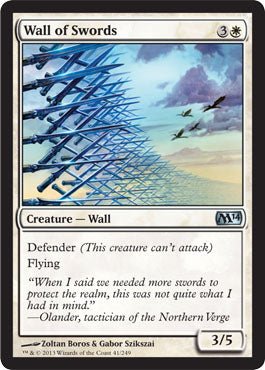 Wall of Swords (Magic 2014 Core Set) Near Mint - Nick Nack's Full Frontal Attack