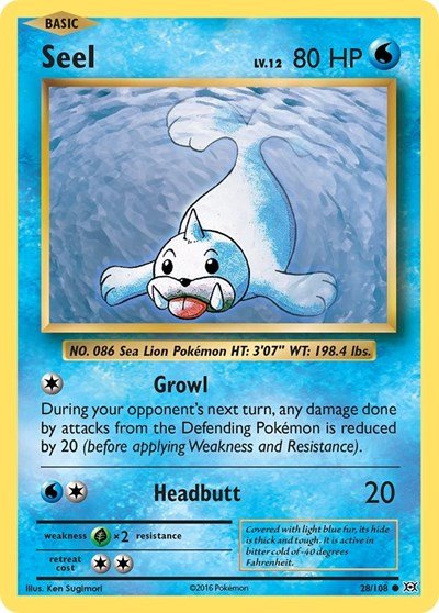 Seel (XY - Evolutions) Light Play Reverse Holofoil - Nick Nack's Full Frontal Attack