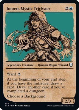 Imoen, Mystic Trickster (Showcase) (Commander Legends: Battle for Baldur's Gate) Near Mint - Nick Nack's Full Frontal Attack