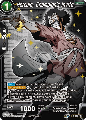 Hercule, Champion's Invite (Gold Stamped) (P-332) [Tournament Promotion Cards]