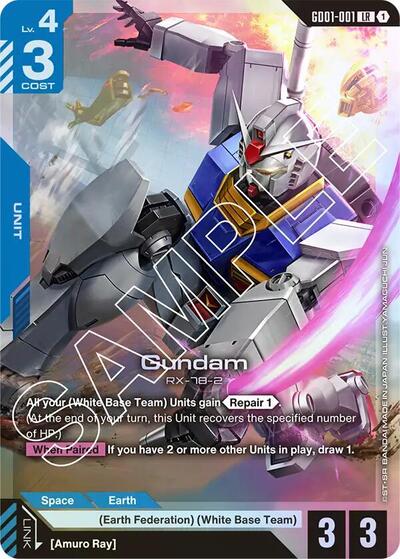 Gundam (GD01-001) (Newtype Rising) Near Mint Holofoil