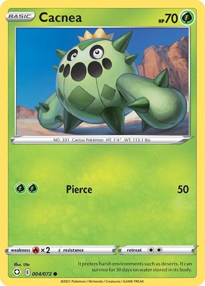 Cacnea (Shining Fates) Near Mint - Nick Nack's Full Frontal Attack