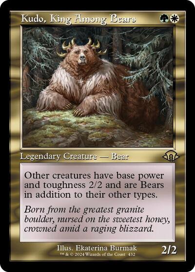 Kudo, King Among Bears (Retro Frame) (Modern Horizons 3) Near Mint Foil - Nick Nack's Full Frontal Attack