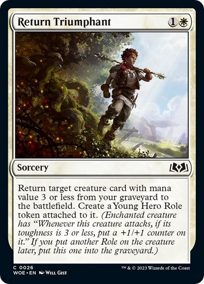 Return Triumphant (Wilds of Eldraine) Near Mint