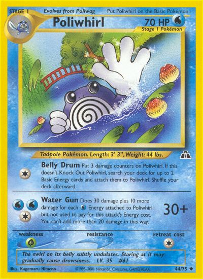 Poliwhirl (Neo Discovery) Light Play 1st Edition