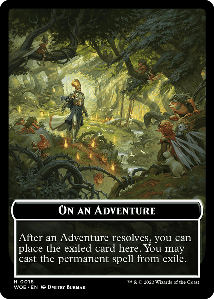 On an Adventure Emblem [Wilds of Eldraine Tokens]