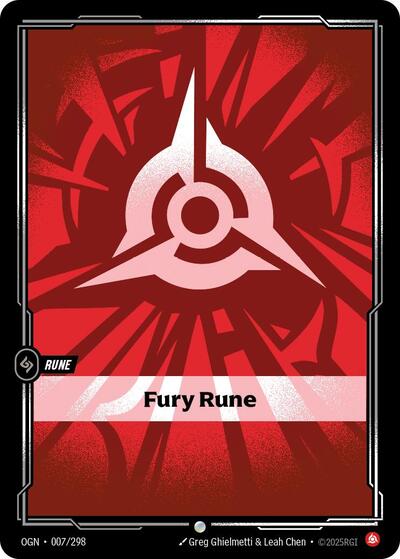 Fury Rune (Origins) Near Mint - Nick Nack's Full Frontal Attack