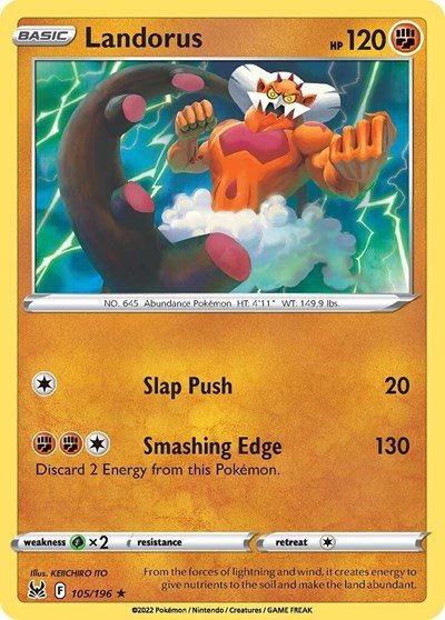 Landorus (SWSH11: Lost Origin) Near Mint - Nick Nack's Full Frontal Attack