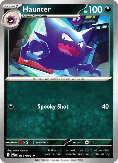 Haunter - 055 (ME02: Phantasmal Flames) Near Mint - Nick Nack's Full Frontal Attack