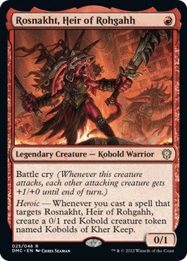 Rosnakht, Heir of Rohgahh (Commander: Dominaria United) Near Mint - Nick Nack's Full Frontal Attack