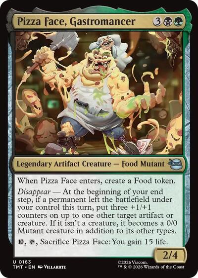 Pizza Face, Gastromancer (Teenage Mutant Ninja Turtles) Near Mint Foil