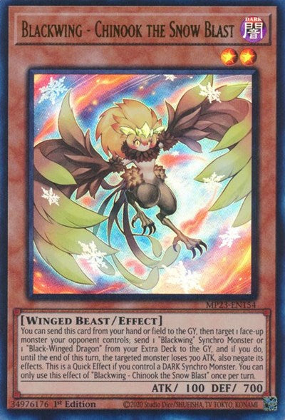 Blackwing - Chinook the Snow Blast (25th Anniversary Tin: Dueling Heroes Mega Pack) Light Play 1st Edition