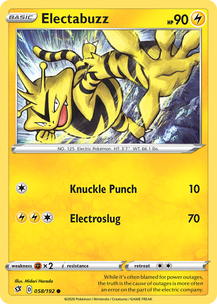 Electabuzz (58/192) [Épée &amp; Bouclier : Choc des rebelles] 