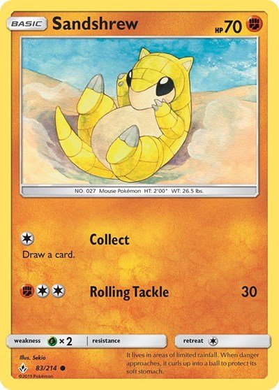 Sandshrew (SM - Unbroken Bonds) Near Mint - Nick Nack's Full Frontal Attack