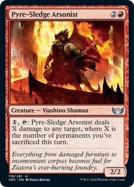 Pyre - Sledge Arsonist (Streets of New Capenna) Near Mint - Nick Nack's Full Frontal Attack