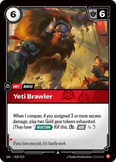 Yeti Brawler (Unleashed) Near Mint