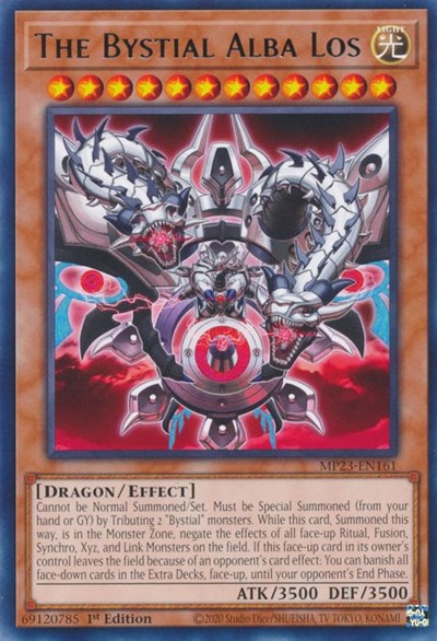 The Bystial Alba Los (25th Anniversary Tin: Dueling Heroes Mega Pack) Light Play 1st Edition