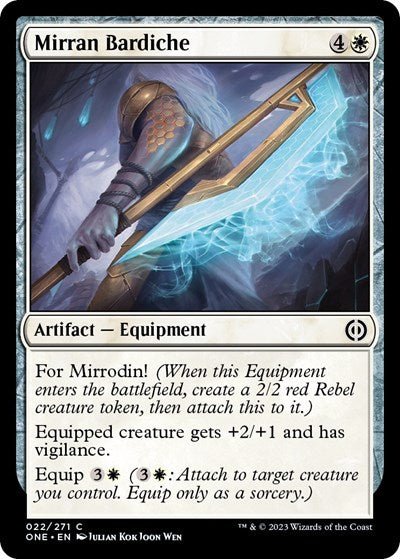 Mirran Bardiche (Phyrexia: All Will Be One) Near Mint - Nick Nack's Full Frontal Attack
