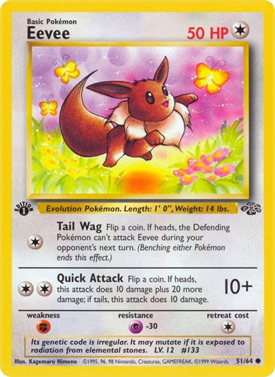 Eevee (Jungle) Damaged / Poor 1st Edition
