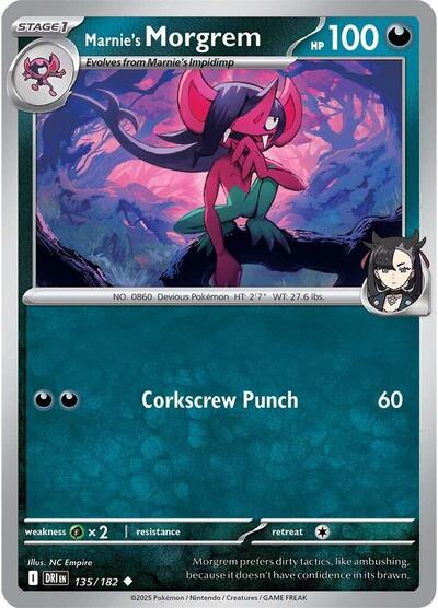 Marnie's Morgrem (SV10: Destined Rivals) Near Mint - Nick Nack's Full Frontal Attack