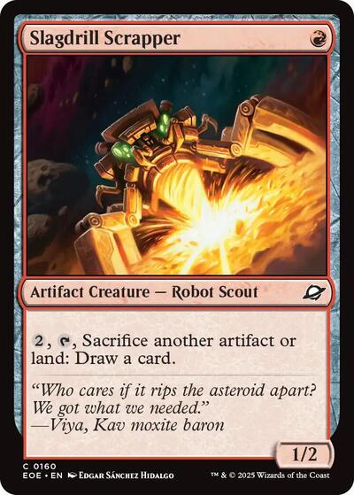 Slagdrill Scrapper (Edge of Eternities) Near Mint Foil