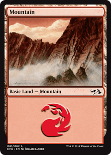 Mountain 3 (Duel Decks Anthology: Elves vs Goblins) Near Mint - Nick Nack's Full Frontal Attack