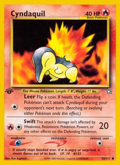 Cyndaquil (56) (Neo Genesis) Light Play Unlimited