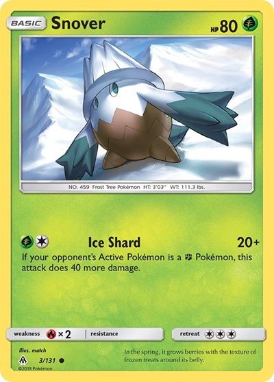 Snover (SM - Forbidden Light) Near Mint - Nick Nack's Full Frontal Attack