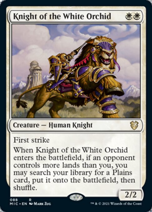 Knight of the White Orchid (Commander 2021 Midnight Hunt) Near Mint