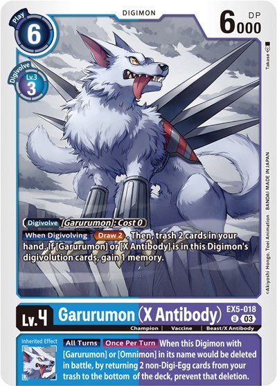 Garurumon (X Antibody) (Animal Colosseum) Near Mint - Nick Nack's Full Frontal Attack