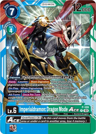 Imperialdramon: Dragon Mode ACE P - 109 (NYCC 2023 Demo Deck) (Digimon Promotion Cards) Near Mint - Nick Nack's Full Frontal Attack