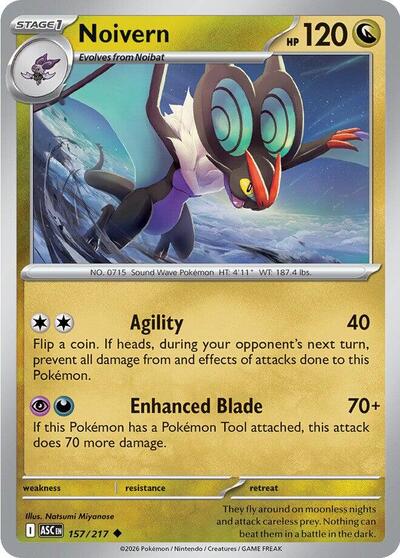 Noivern (ME: Ascended Heroes) Near Mint - Nick Nack's Full Frontal Attack