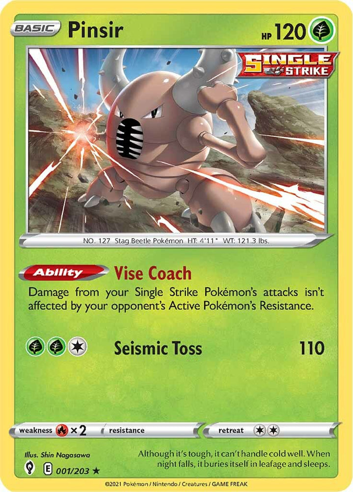 Pinsir (001/203) [Espada y escudo: Cielos en evolución] 