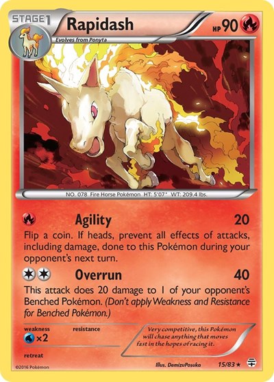 Rapidash (Generations) Near Mint Reverse Holofoil
