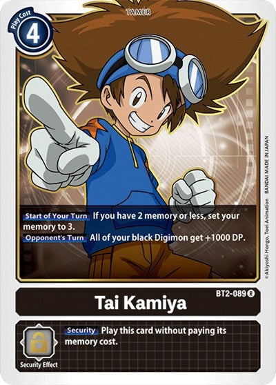Tai Kamiya BT2-089 (Release Special Booster) Near Mint