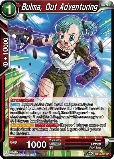 Bulma, Out Adventuring (Rise of the Unison Warrior) Near Mint