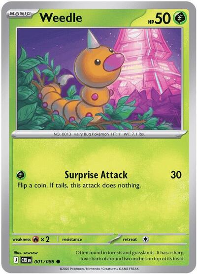 Weedle (ME04: Chaos Rising) Near Mint