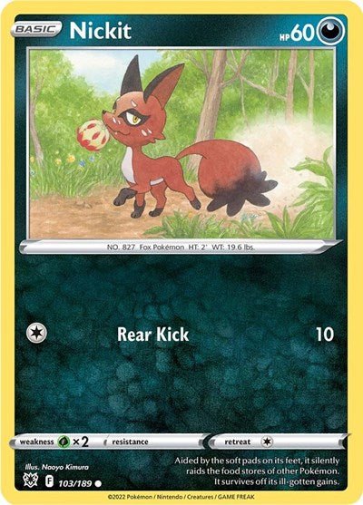Nickit (SWSH10: Astral Radiance) Near Mint - Nick Nack's Full Frontal Attack