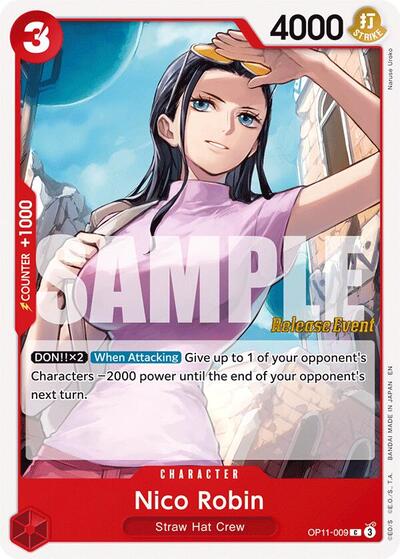 Nico Robin (A Fist of Divine Speed Release Event Cards) Near Mint