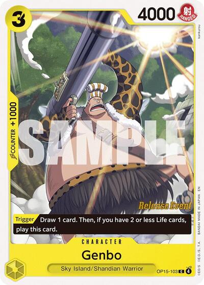 Genbo (Adventure on Kami's Island Release Event Cards) Near Mint