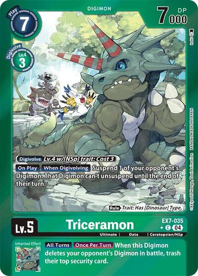 Triceramon (Foil) (Digimon LIBERATOR) Near Mint Foil